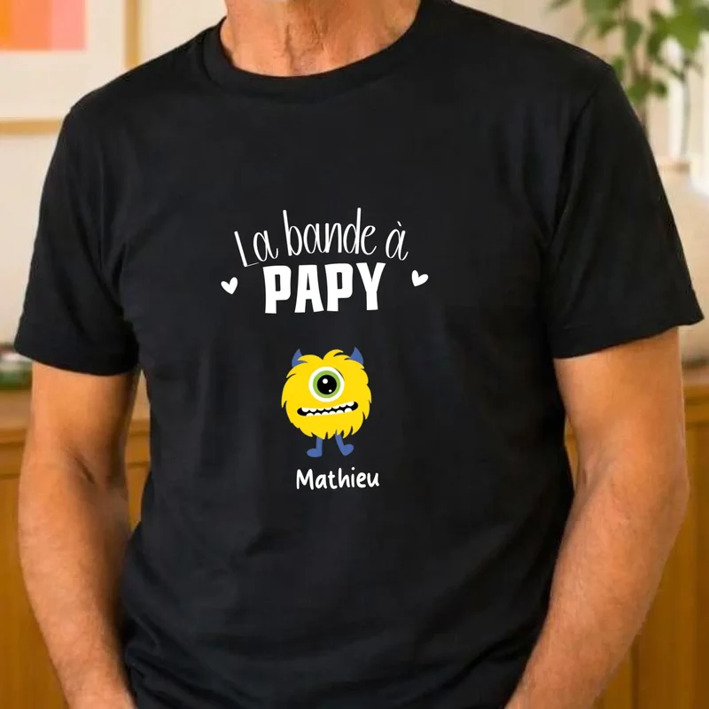 T-shirt personnalisé papy - la bande à papy