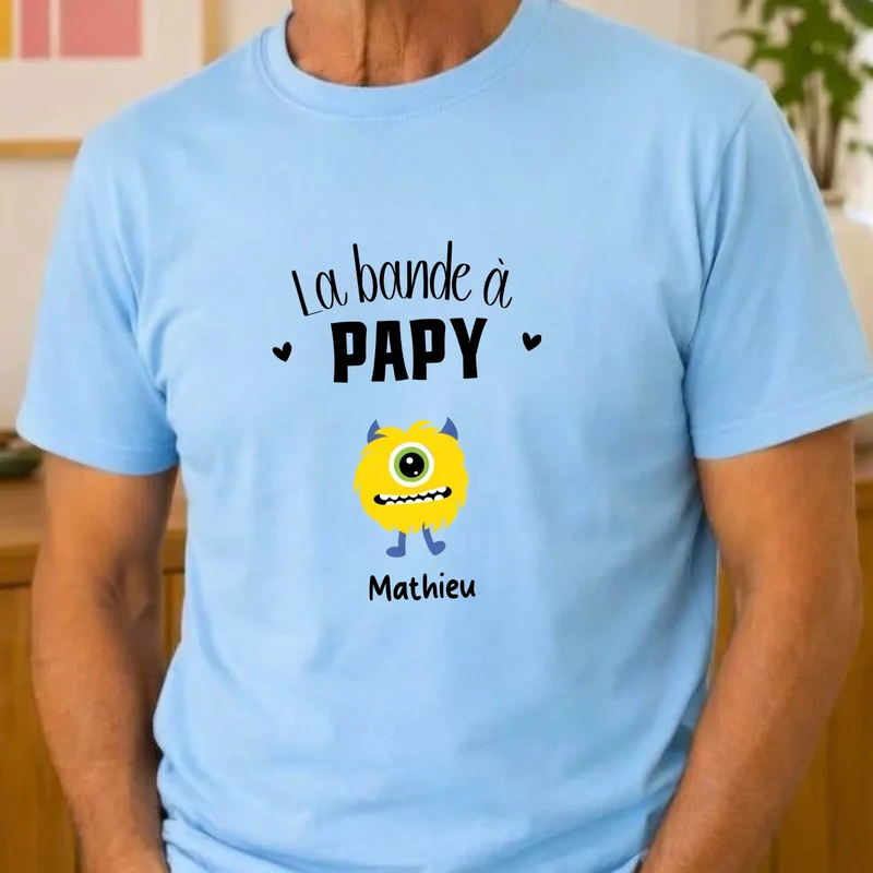 T-shirt personnalisé papy - la bande à papy