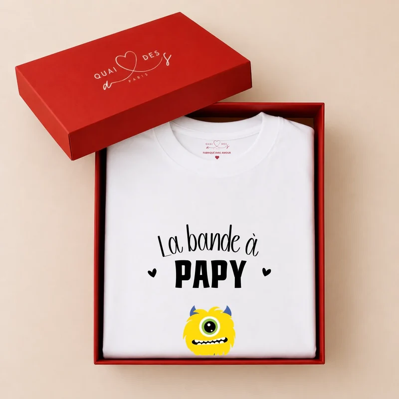 T-shirt personnalisé papy - la bande à papy