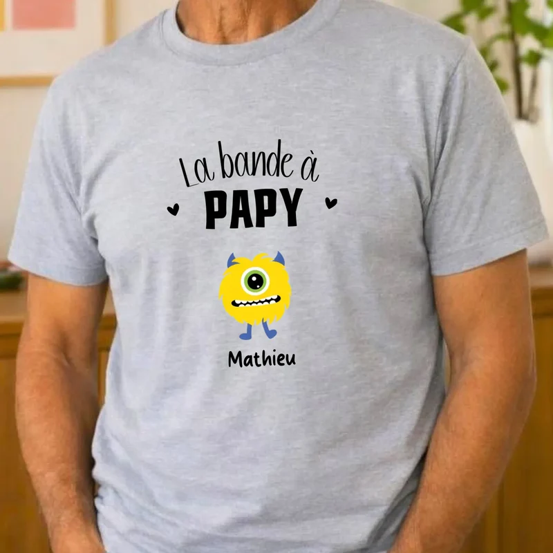 T-shirt personnalisé papy - la bande à papy