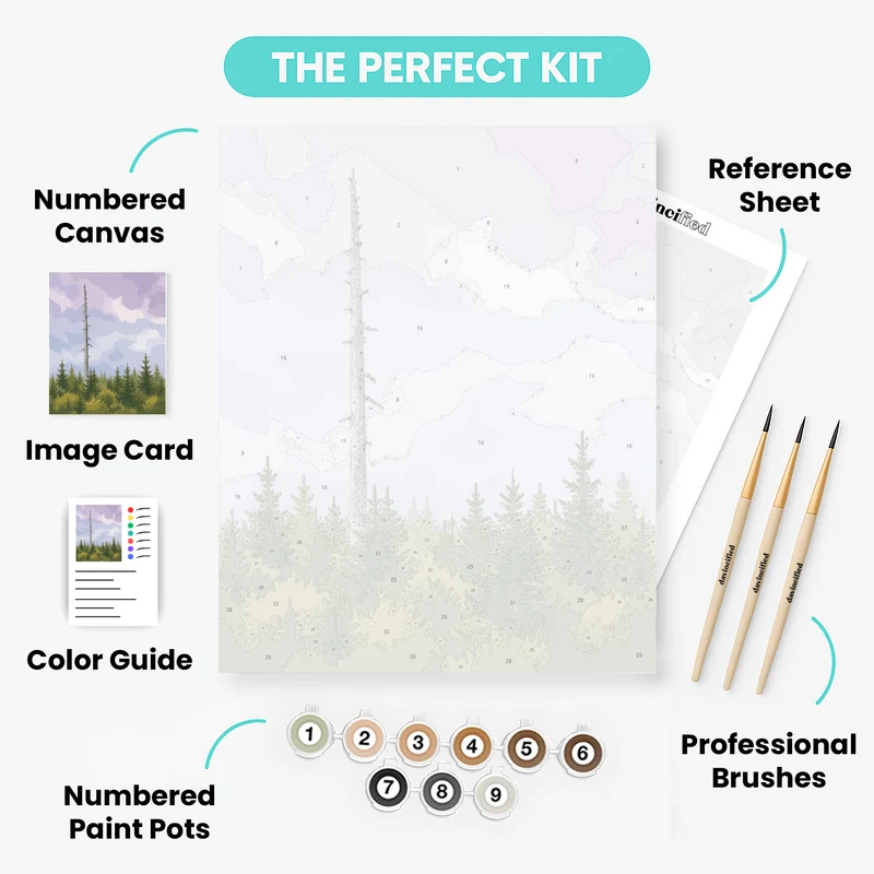 Lone Dead Spruce - Paint by Numbers Kit
