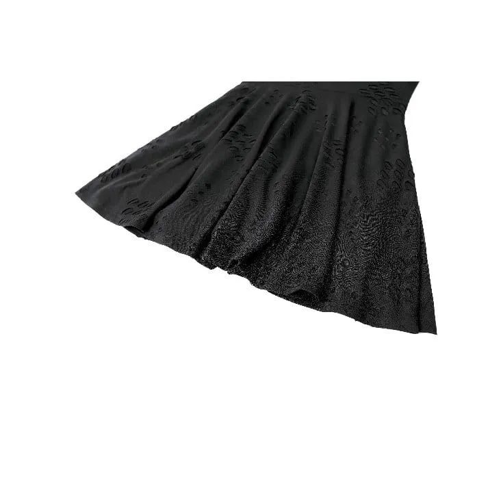 Punk-Slipkleid mit Ösenriemen und Used-Look für Damen