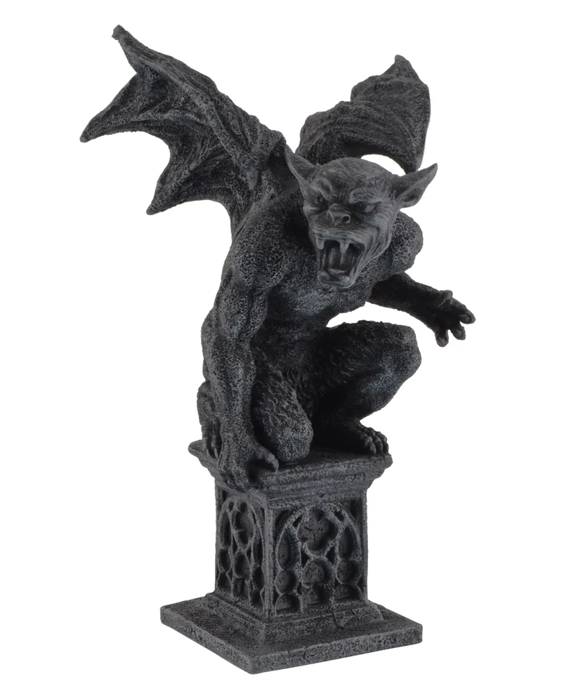 Angriffslustiger Gothic Gargoyle mit gefletschten Zähnen 18cm