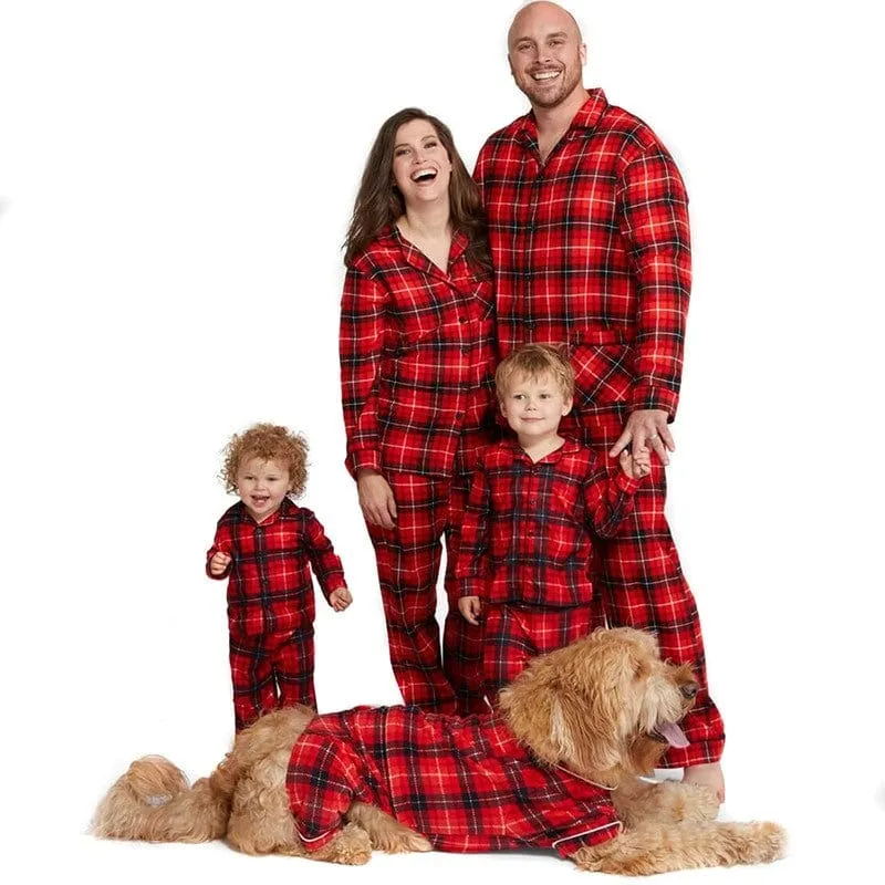 Pyjama Weihnachten Kariert