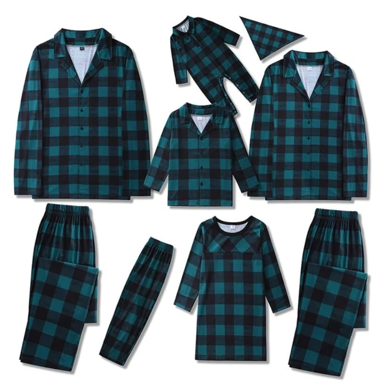 Pyjama Weihnachten Kariert