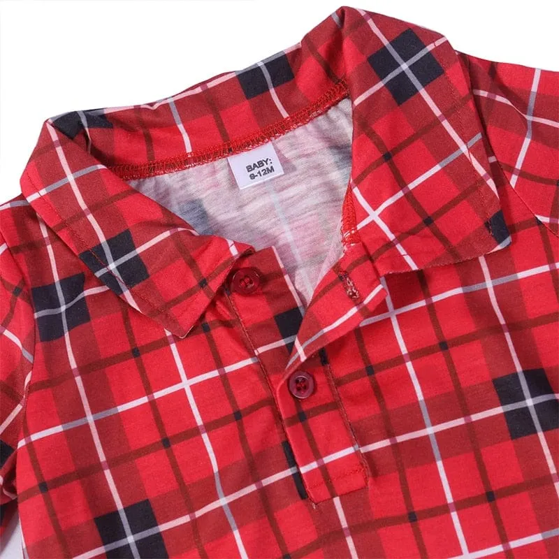 Pyjama Weihnachten Kariert