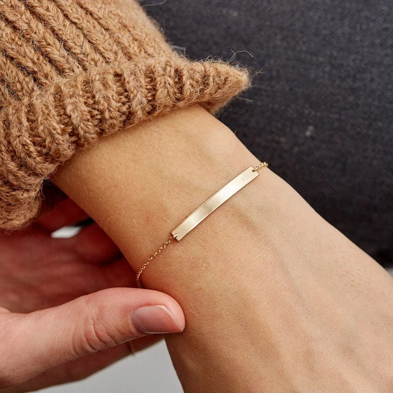 Freundschaftsarmband Gold Gravur