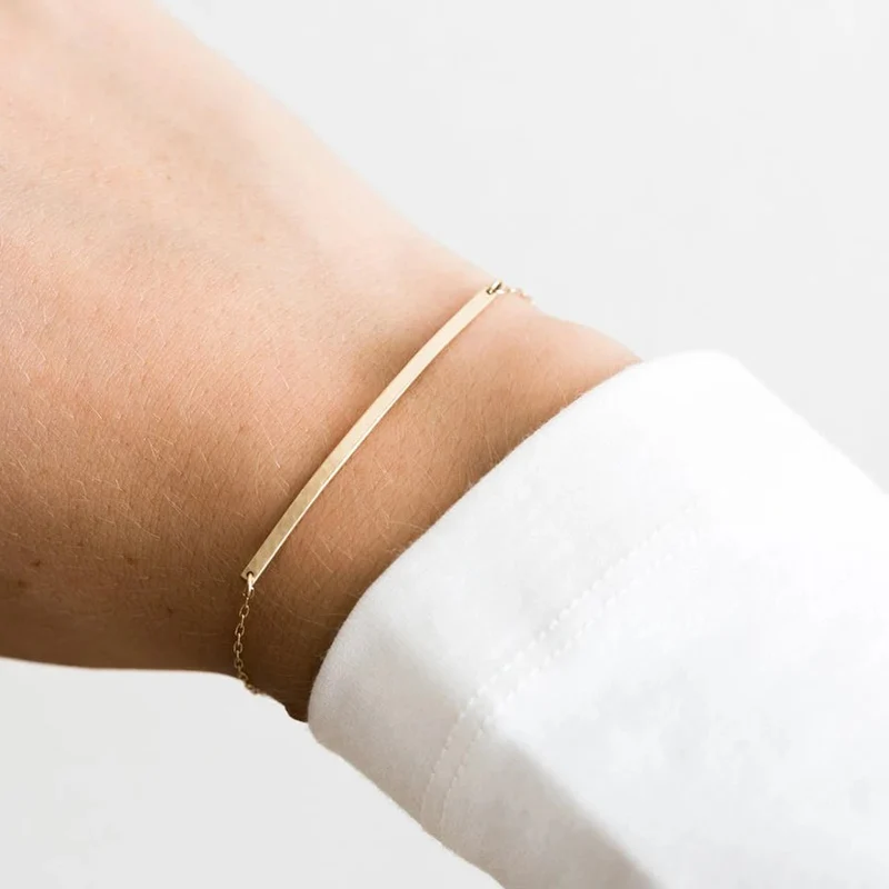 Freundschaftsarmband Gold Gravur