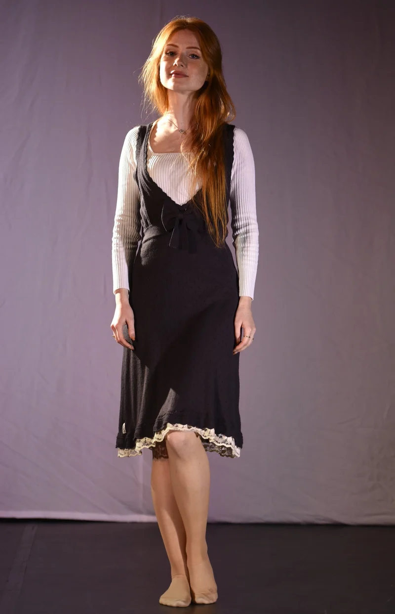 Kleid - Dunkelbraunes Kleid - W100