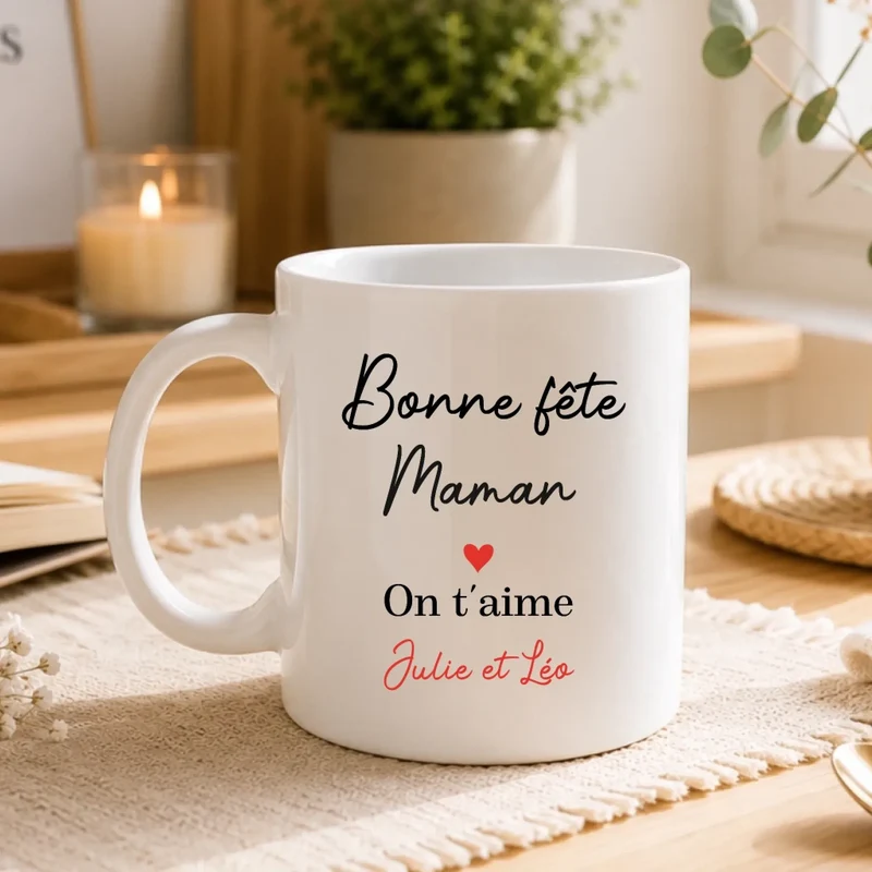 Tasse Personnalisée - Bonne fête Maman