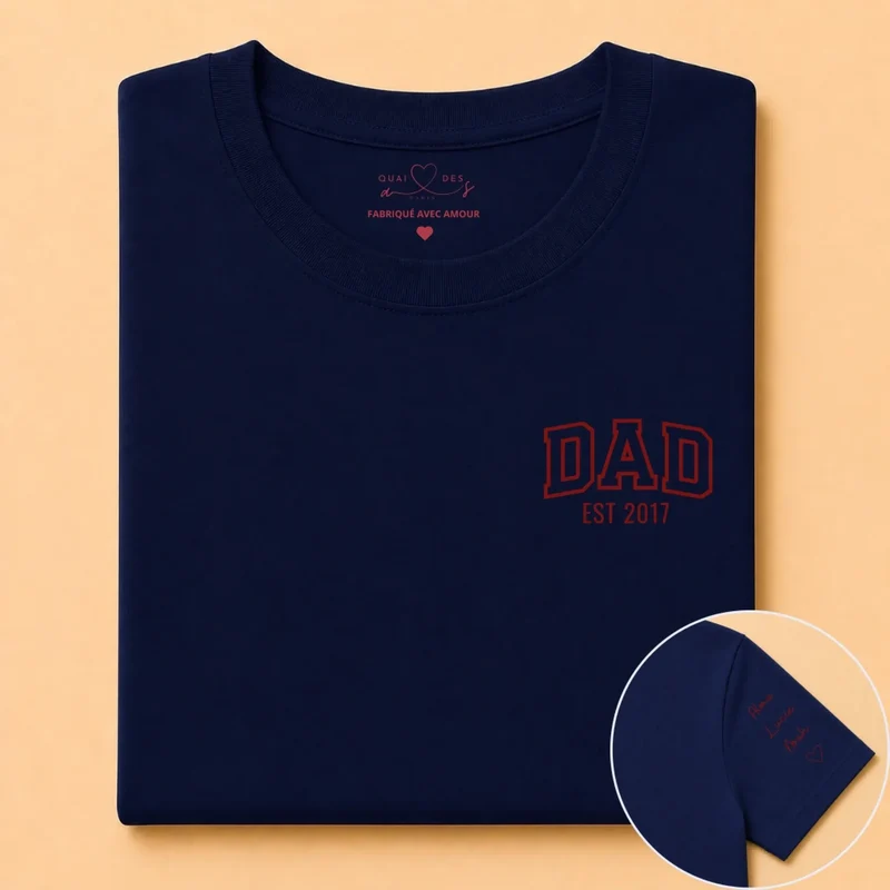 T-shirt Personnalisé - DAD et Prénoms d'Enfants