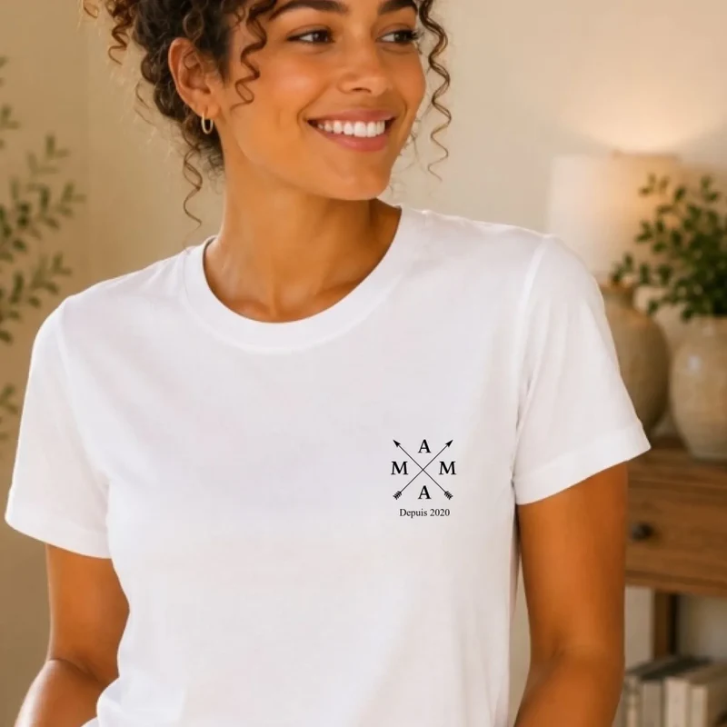 T-shirt Personnalisé - Mama Depuis