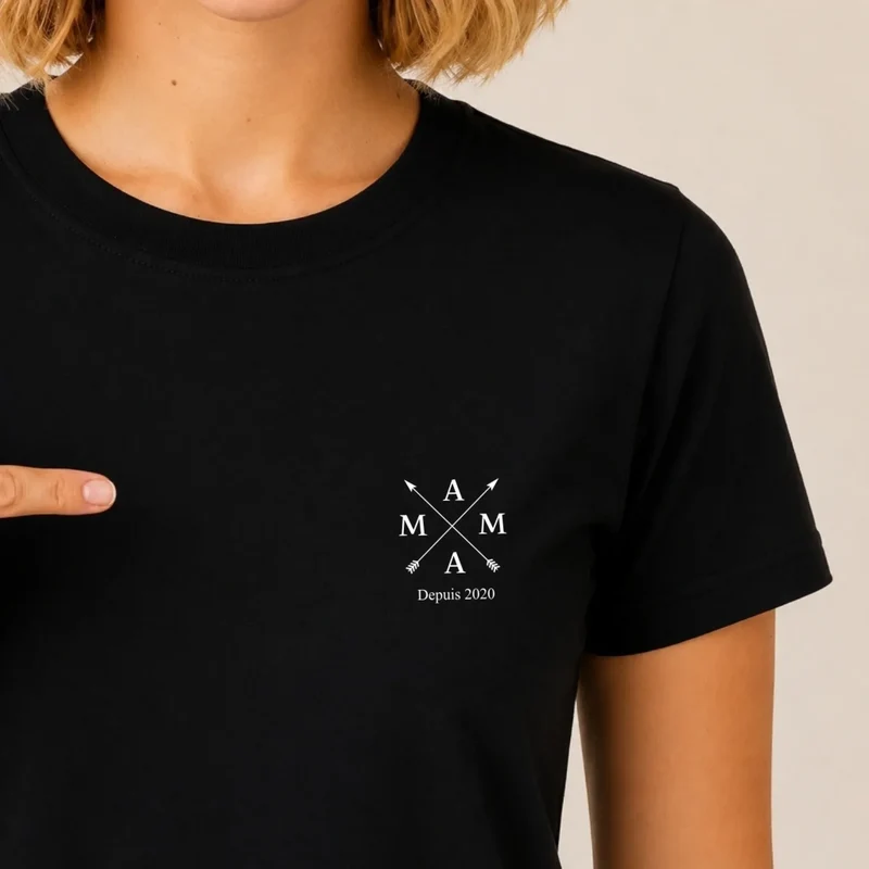 T-shirt Personnalisé - Mama Depuis