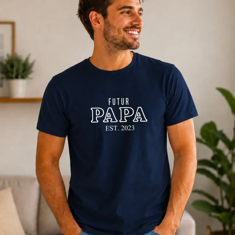 T-shirt personnalisé - Annonce grossesse papa