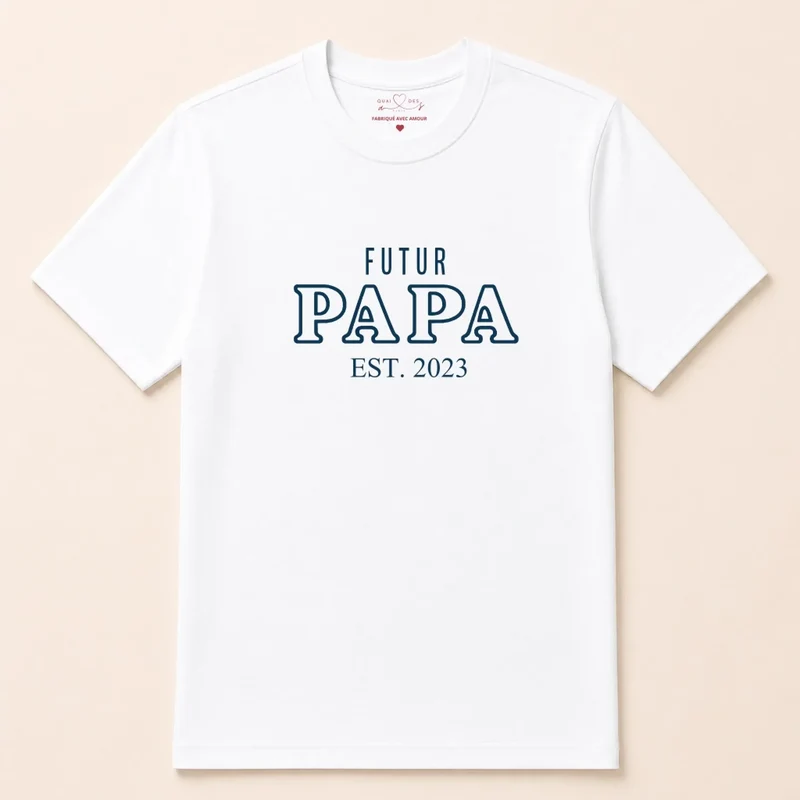 T-shirt personnalisé - Annonce grossesse papa
