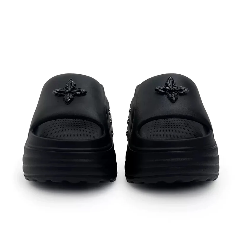 Grunge-Sandalen für Damen mit Sternenbesatz und klobiger Sohle