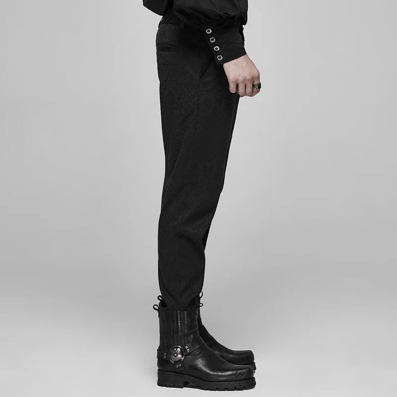 Gothic Blood Jacquard-Anzughose für Herren