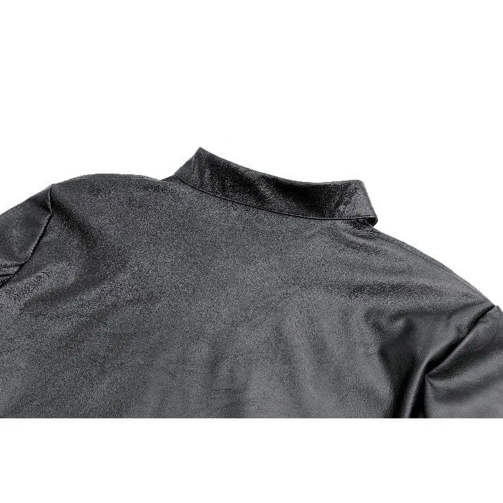 Cyberpunk-Cape für Damen mit Stacheln und Cut-outs, langärmelig