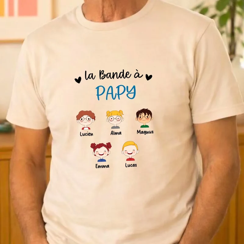 T-shirt Personnalisé - La bande à Papy