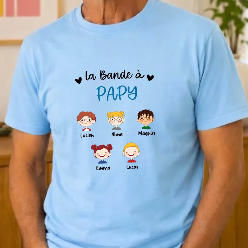T-shirt Personnalisé - La bande à Papy