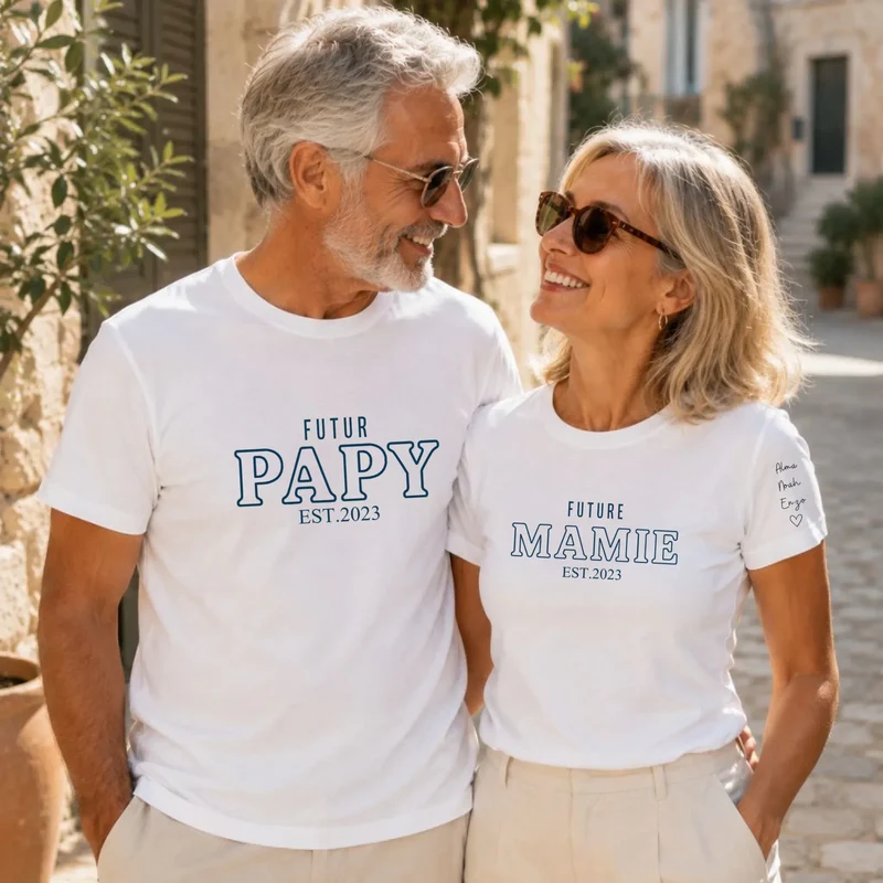 T-shirt Personnalisé - Futur grand père
