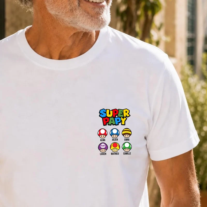 T-Shirt Personnalisé - Super papy