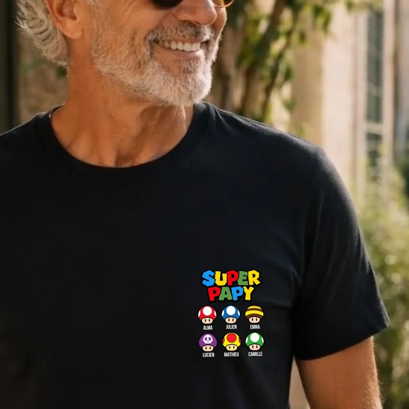 T-Shirt Personnalisé - Super papy