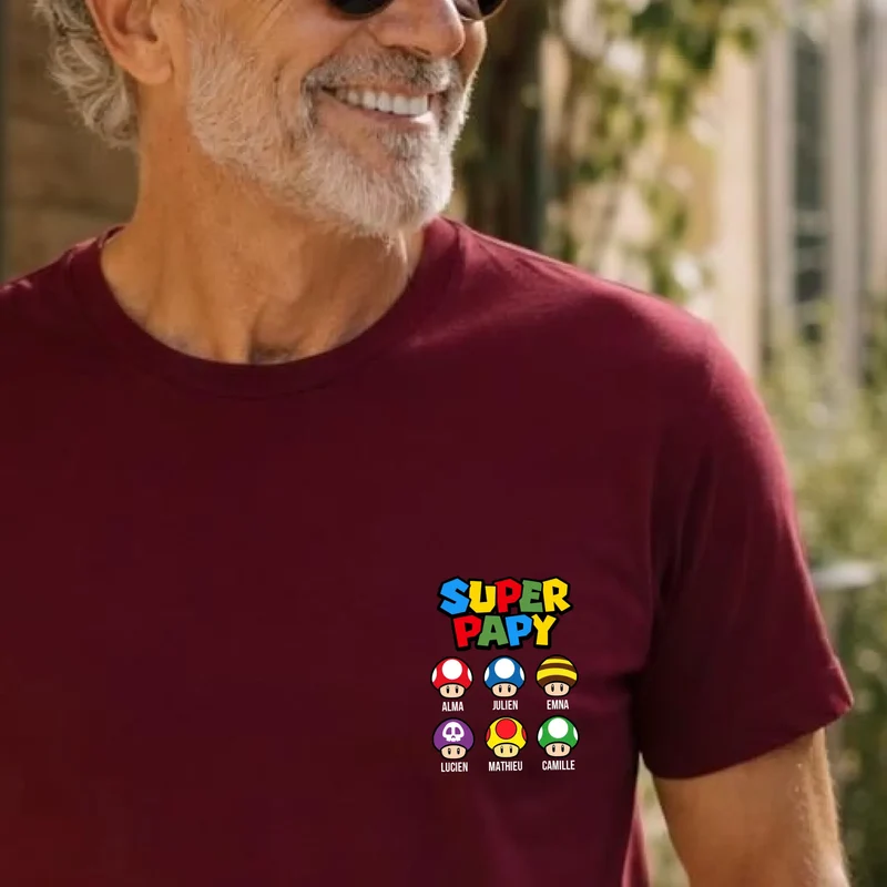 T-Shirt Personnalisé - Super papy