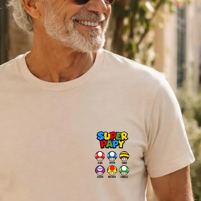 T-Shirt Personnalisé - Super papy