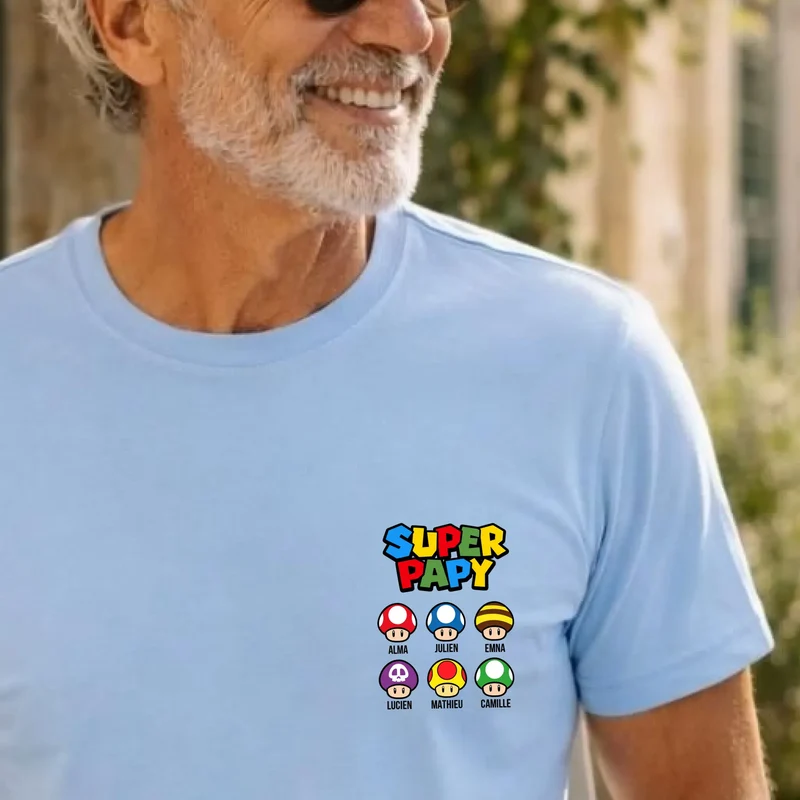 T-Shirt Personnalisé - Super papy