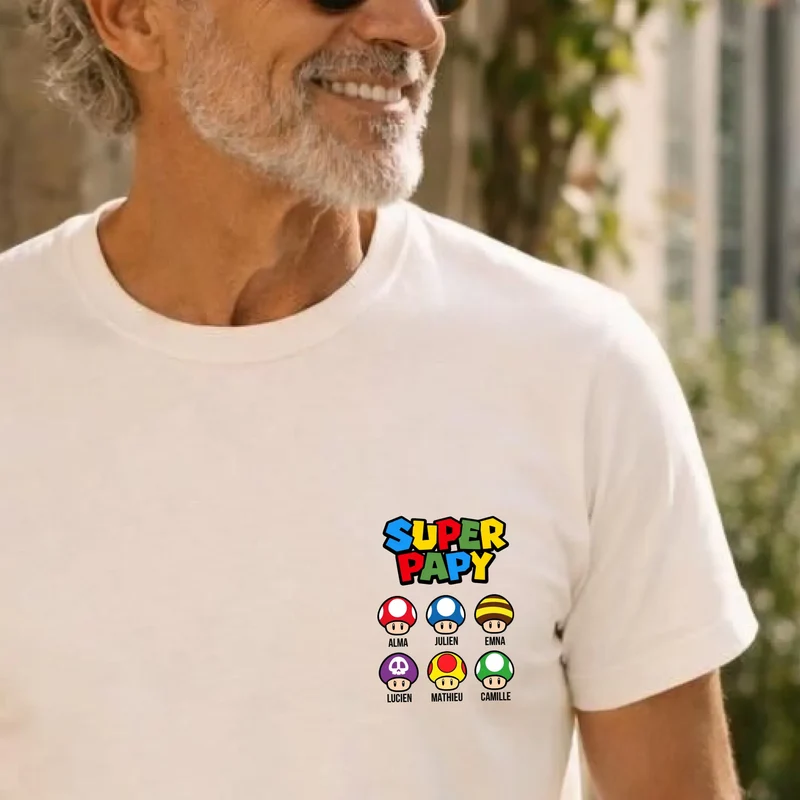 T-Shirt Personnalisé - Super papy