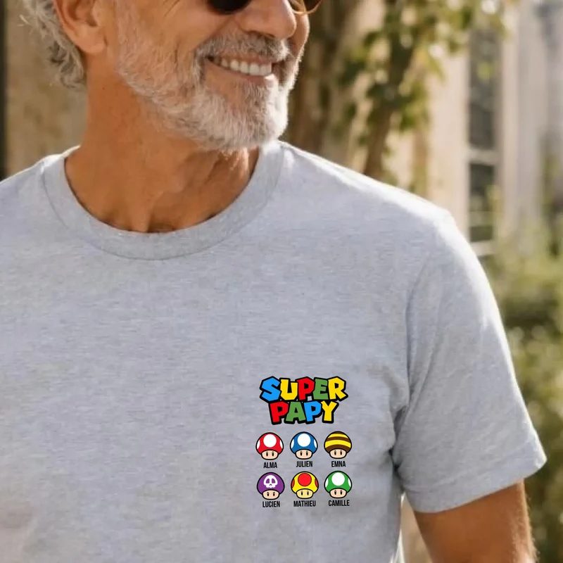 T-Shirt Personnalisé - Super papy