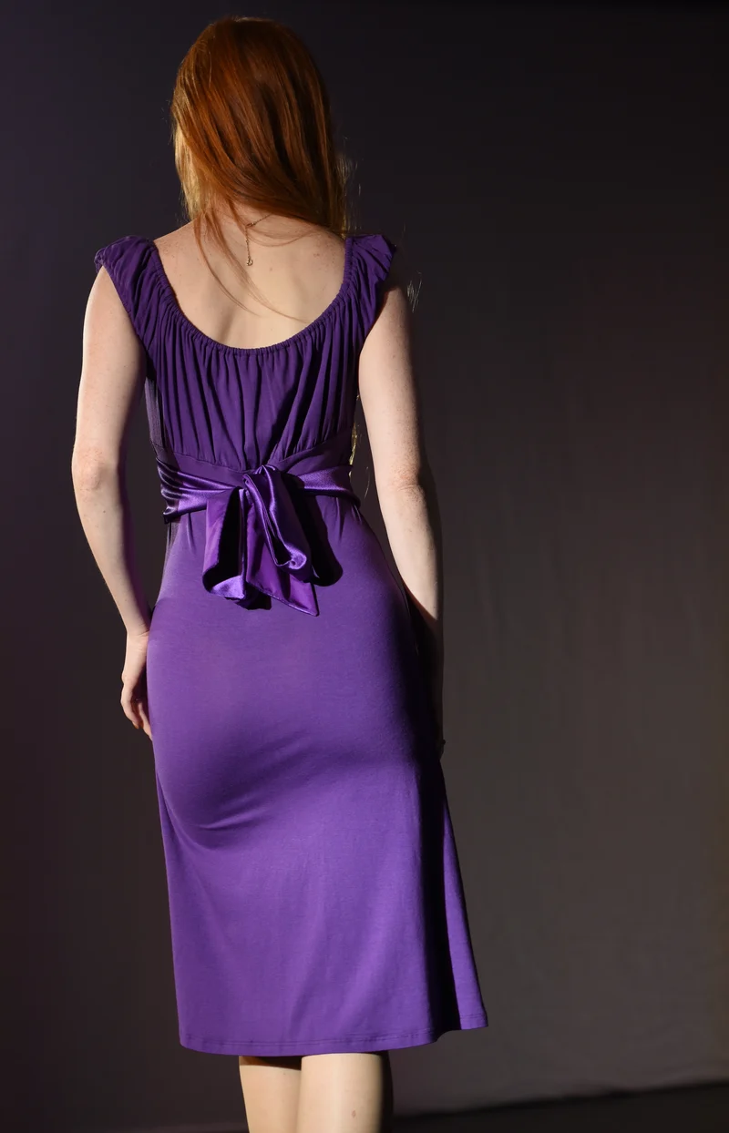 Kleid - Violettes Kleid - W091