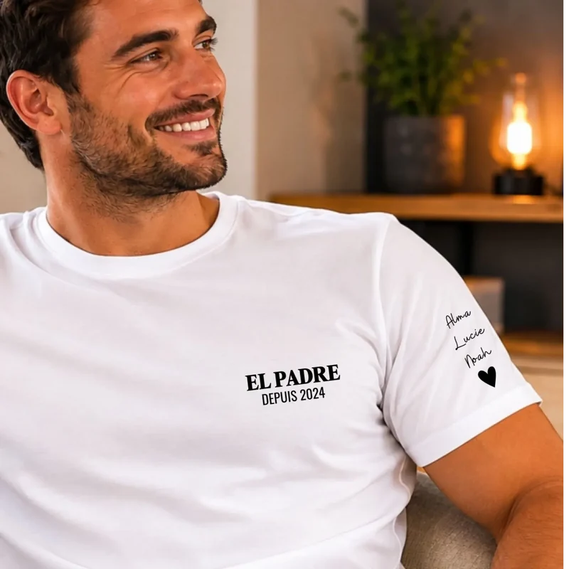 T-Shirt personnalisé - EL PADRE avec prénoms