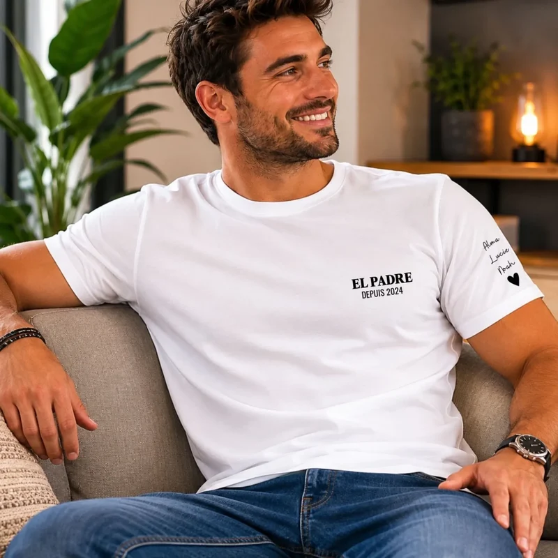 T-Shirt personnalisé - EL PADRE avec prénoms