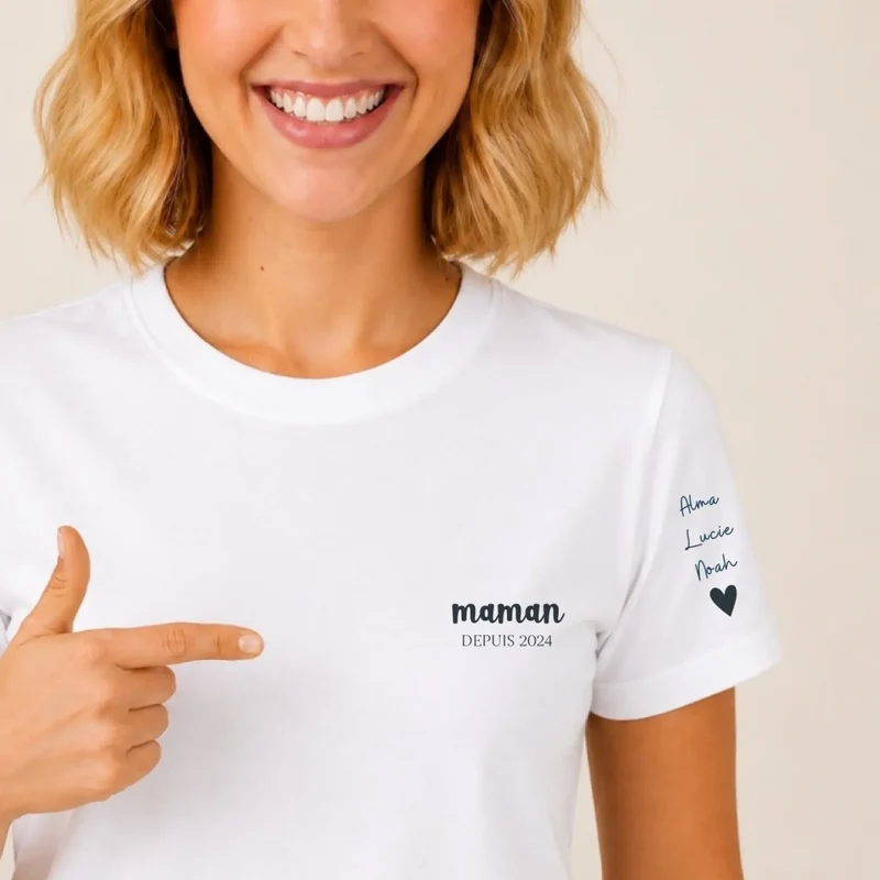 T-Shirt Personnalisé - Super Maman Depuis