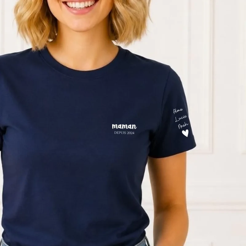 T-Shirt Personnalisé - Super Maman Depuis