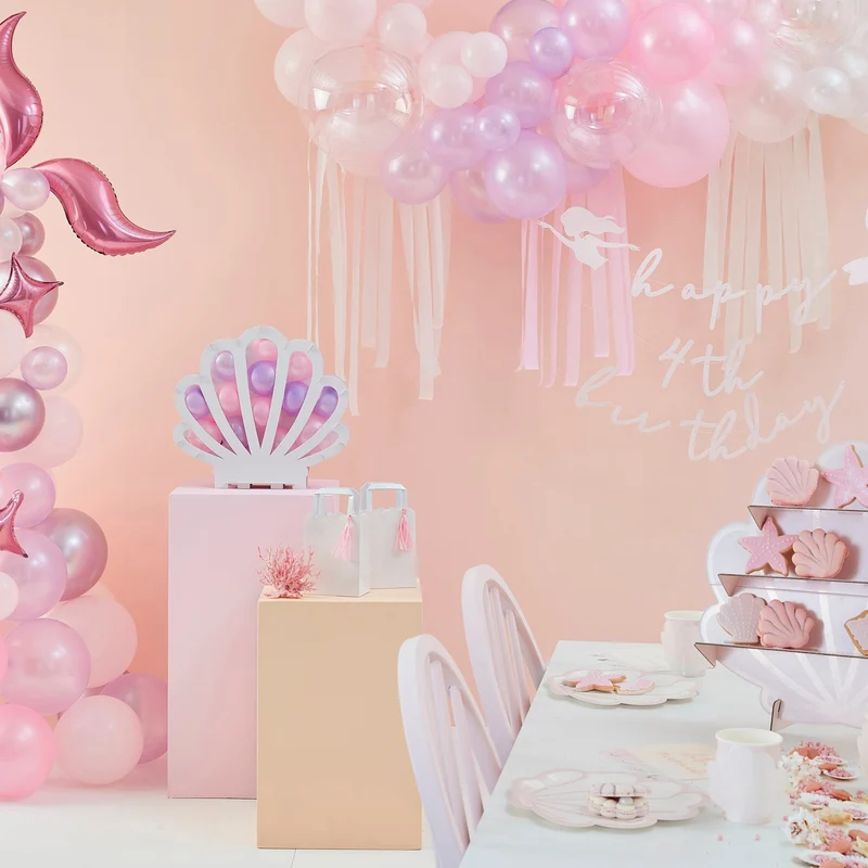 Backdrop-Kit Pastell Tasseln & Ballongirlande