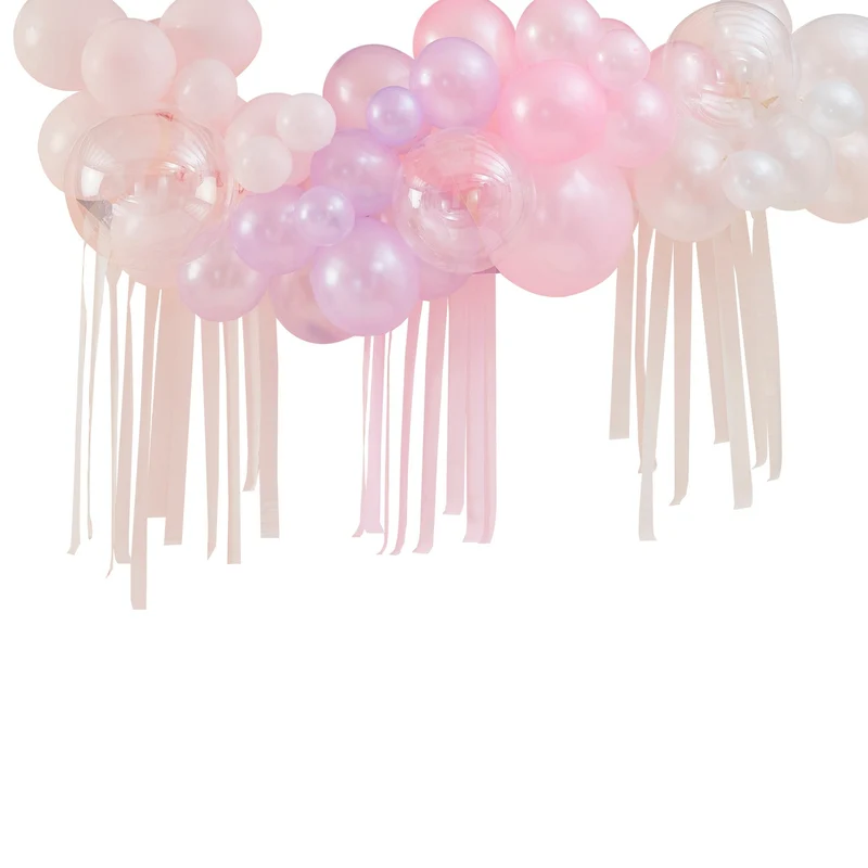 Backdrop-Kit Pastell Tasseln & Ballongirlande