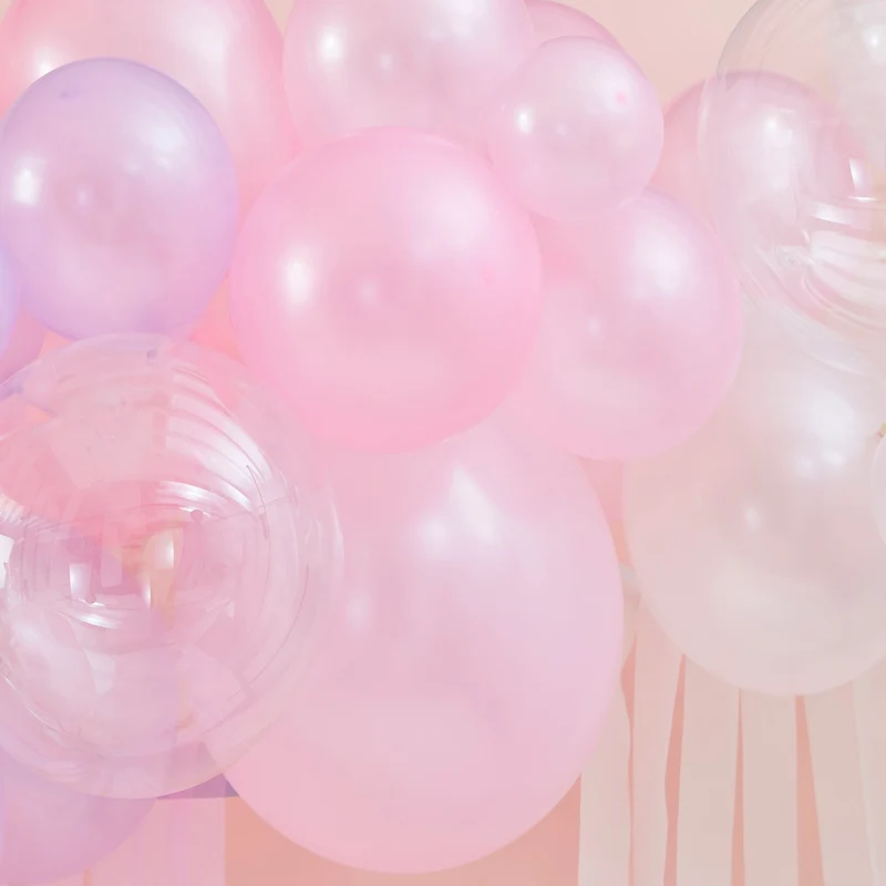 Backdrop-Kit Pastell Tasseln & Ballongirlande