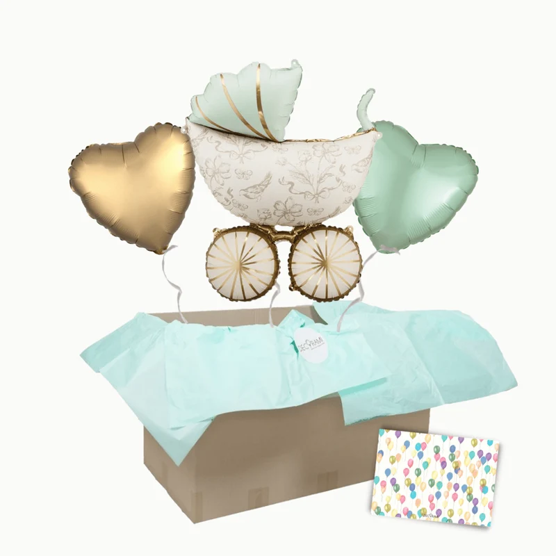 Heliumballon-Geschenk Kinderwagen