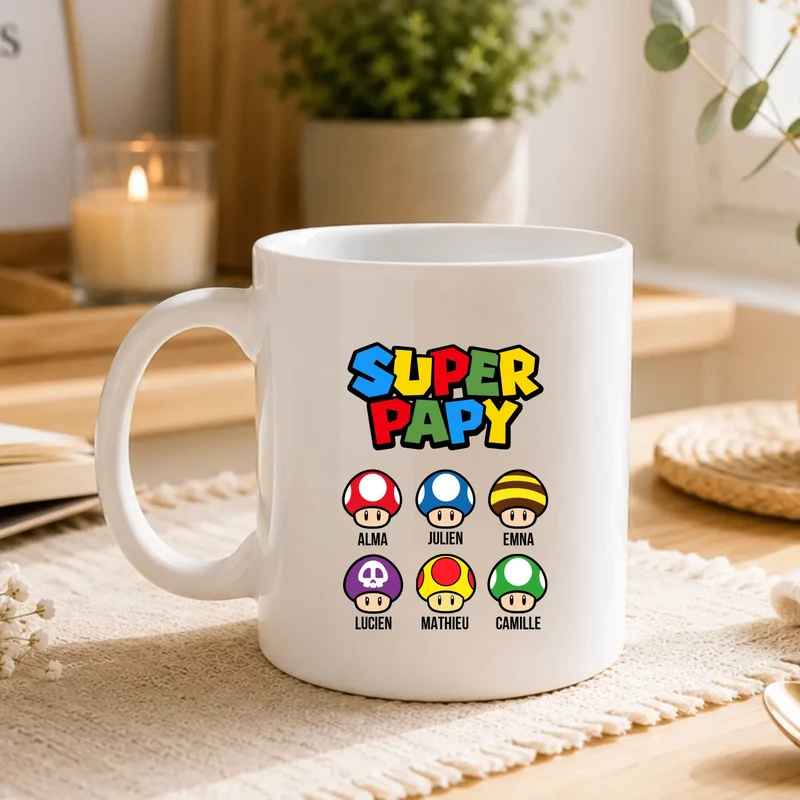 Mug Personnalisé - Super papy