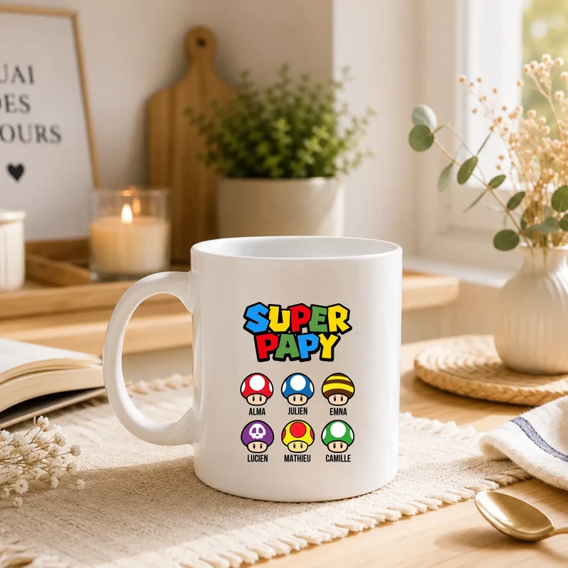 Mug Personnalisé - Super papy