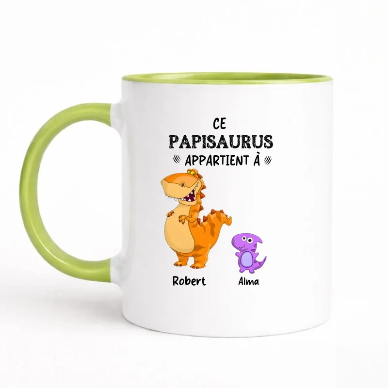 Mug Personnalisé Papy - Papisaurus
