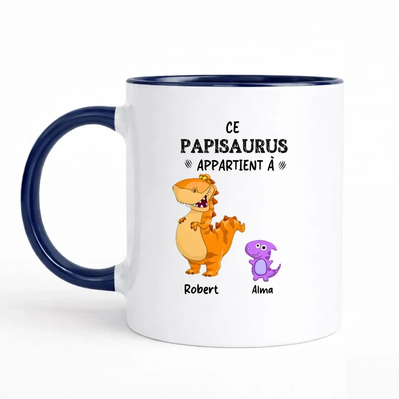 Mug Personnalisé Papy - Papisaurus