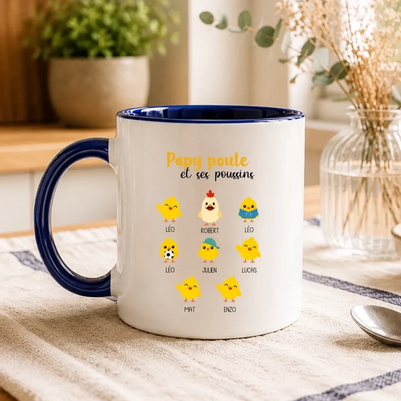 Mug Personnalisé - Papy Poule