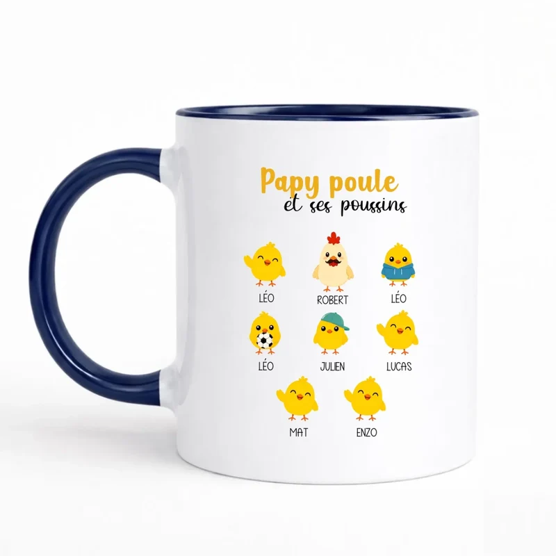 Mug Personnalisé - Papy Poule
