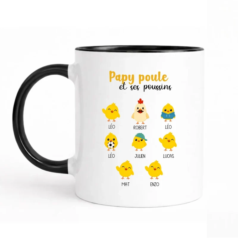 Mug Personnalisé - Papy Poule