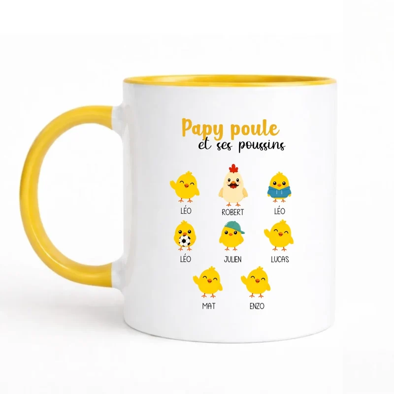 Mug Personnalisé - Papy Poule