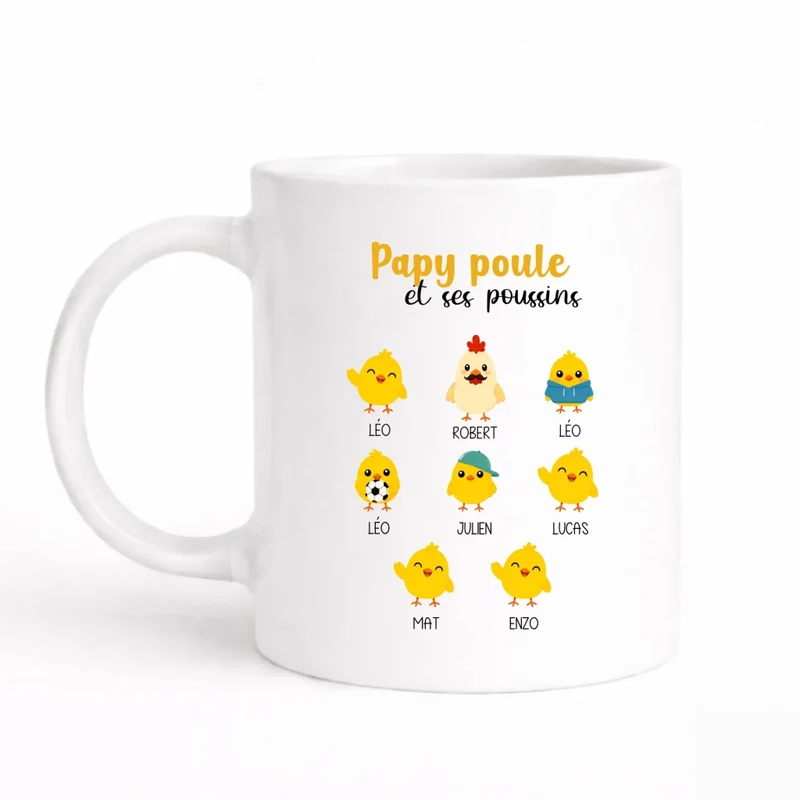 Mug Personnalisé - Papy Poule